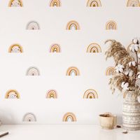 Foto do produto Kit Adesivos de Parede Arco-Íris Estilo Boho Moderno
