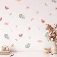 Foto do produto Kit Adesivos de Parede Jardim Floral em Aquarela Soft