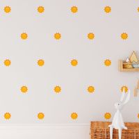 Foto do produto Kit Adesivos de Parede Grande Sol Radiante e Amigável