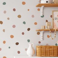 Foto do produto Kit Adesivos de Parede Bolinhas Irregulares Estilo Minimalista