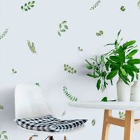 Foto do produto Kit Adesivos de Parede Folhagem Aquarela Estilo Botânico