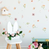 Foto do produto Kit Adesivos de Parede Aquarela Floral 