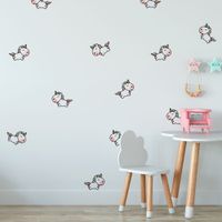 Foto do produto Kit Adesivos de Parede Infantil Unicórnio Mágico e Estrelas