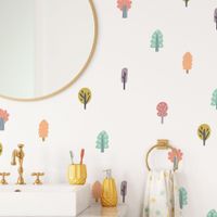 Foto do produto Kit Adesivos de Parede Árvores Infantis Floresta Mágica