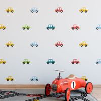 Foto do produto Kit Adesivos de Parede Carrinhos e Pistas de Corrida