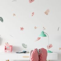 Foto do produto Kit Adesivos de Parede Aquarela Boho Jardim de Cristais