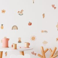 Foto do produto Kit Adesivos de Parede Infantil Boho Aquarela Natureza Encantada