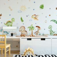Foto do produto Adesivo de Parede Infantil Dinossauros Baby Aquarela