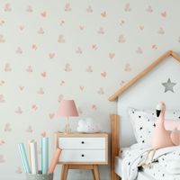 Foto do produto Kit Adesivos de Parede Infantil Aquarela Borboletas e Corações