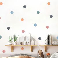 Foto do produto Kit Adesivos de Parede Bolinhas Aquarela Delicadas