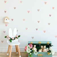 Foto do produto Kit Adesivos de Parede Corações Boho em Tons Terrosos