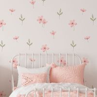 Foto do produto Kit Adesivos de Parede Infantil Floral Delicado Flores e Ramos