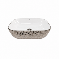 Foto do produto Cuba Oval 460x330x140 Branca/Prata Importado