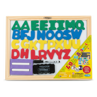 Foto do produto Lousa ABC magnética dupla face quadro branco e lousa verde 40x30cm/60x40cm