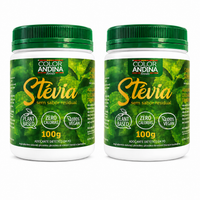 Adoçante Stévia Cristal 100g - 2 unidades