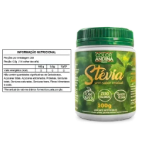 Adoçante Stévia Cristal 100g - 2 unidades