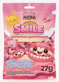 Smile - Bala de Gelatina Zero Açúcar - 27g