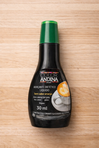 Adoçante Stévia Líquido Color Andina 30ml - 100% Natural - 3 Potes