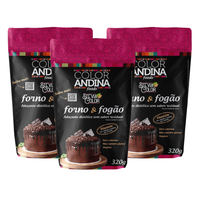 Adoçante Stévia Culinário - Forno E Fogão 320g - 3 Potes 