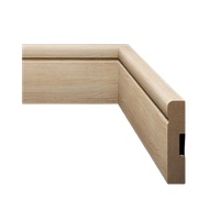 Foto do produto Rodapé Estilo 7cm Amadeirado Eucafloor Padrão 17 Barra com 2,40ML de MDF
