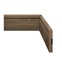 Foto do produto Rodapé Estilo 7cm Amadeirado Eucafloor Padrão 22 Barra com 2,40ML de MDF