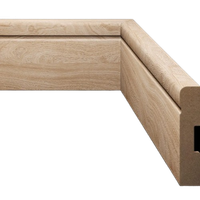 Foto do produto Rodapé Estilo 7cm Amadeirado Eucafloor Padrão 6 Barra com 2,40ML de MDF