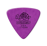 Foto do produto Palheta 1.14 Dunlop Tortex Triangles Roxa Unidade