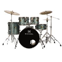 Foto do produto Bateria 22 Michael Legacy Sparkle Marine Blue com Ferragens