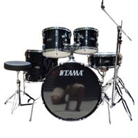 Foto do produto Bateria 22 TAMA Stagestar Black Night Sparkle com Ferragens