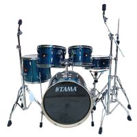 Foto do produto Bateria 20 TAMA Imperialstar Hairline Blue com Ferragens
