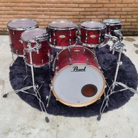 Foto do produto Bateria Pearl Session Studio Select 08-10-12-14-16-22 Caixa Scarlet Ash