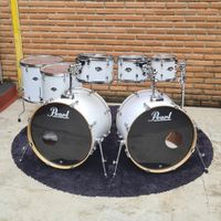 Foto do produto Bateria Pearl Export Pure White 08 10 12 16 18 22 22 Usada Pure White
