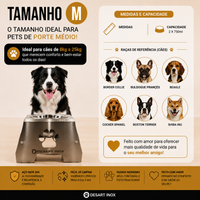 Foto do produto COMEDOURO PET UNIT DESARTINOX TAMANHO M