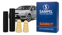 Foto do produto Par Kit Batente Coifa Traseiro Sampel Ford Focus 2008/2013