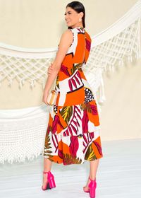 VESTIDO MIDI  117NAVAR