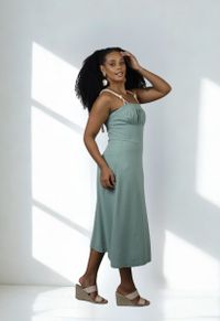 VESTIDO MIDI 011NATUR