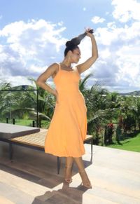 VESTIDO MIDI 087NATUR