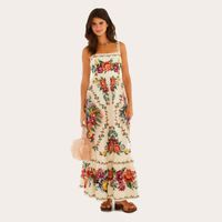 Foto do produto Vestido Midi Estampado Tapete de Flor FARM