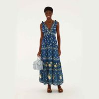 Foto do produto Vestido Marias Estampado Jardim de Azaleias FARM