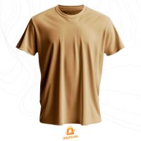 Foto do produto Camiseta Premium Algodão Fio 30.1 Unissex Bege