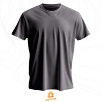 Foto do produto Camiseta Premium Algodão Fio 30.1 Grafite