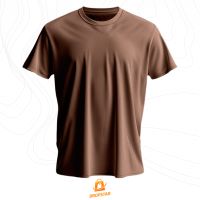 Foto do produto Camiseta Premium Algodão Fio 30.1 Marrom