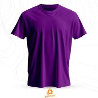 Foto do produto Camiseta Premium Algodão Fio 30.1 Roxo