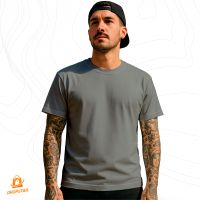 Foto do produto Camiseta Algodão Pima com Elastano Premium Básica Grafite