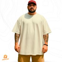 Foto do produto Camiseta Oversized Premium Algodão Pérola
