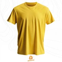 Foto do produto Camiseta Premium Algodão Fio 30.1 Amarelo