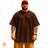 Foto do produto Camiseta Oversized Premium Algodão Café
