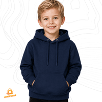 Foto do produto BASE LISA MOLETOM INFANTIL CANGURU COR MARINHO