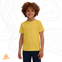Foto do produto Camiseta Infantil Premium Algodão Fio 30.1 Amarelo