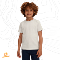Foto do produto Camiseta Infantil Premium Algodão Fio 30.1 Perola